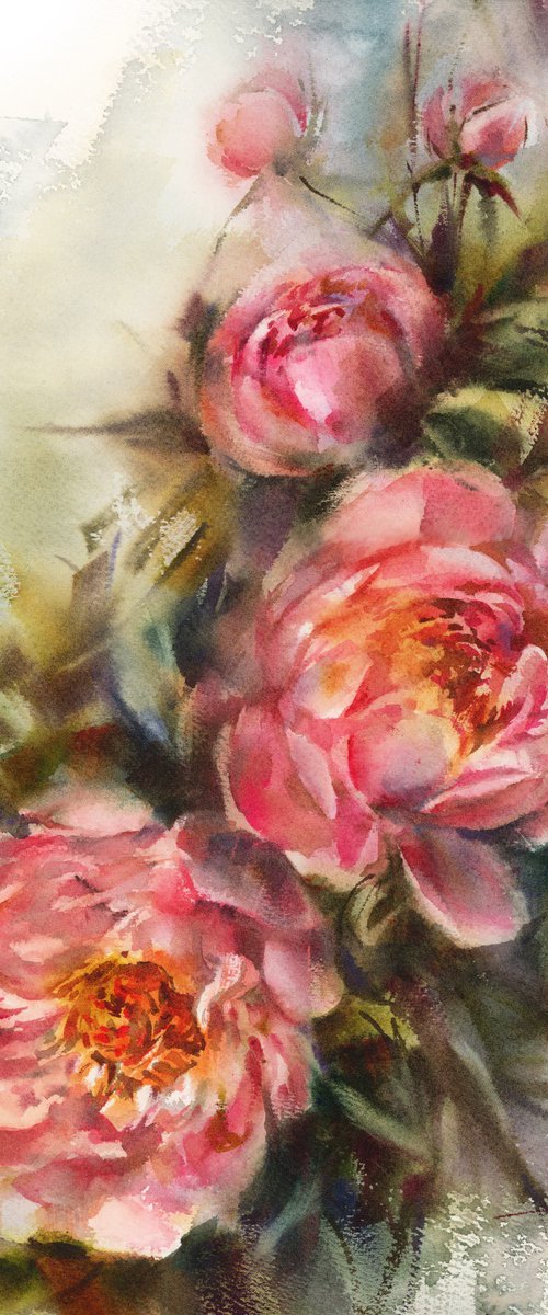 Pink Peonies by Sophie Rodionov