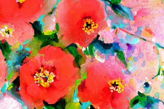 I've Dreamed 59 Pink and Red Camellias Field