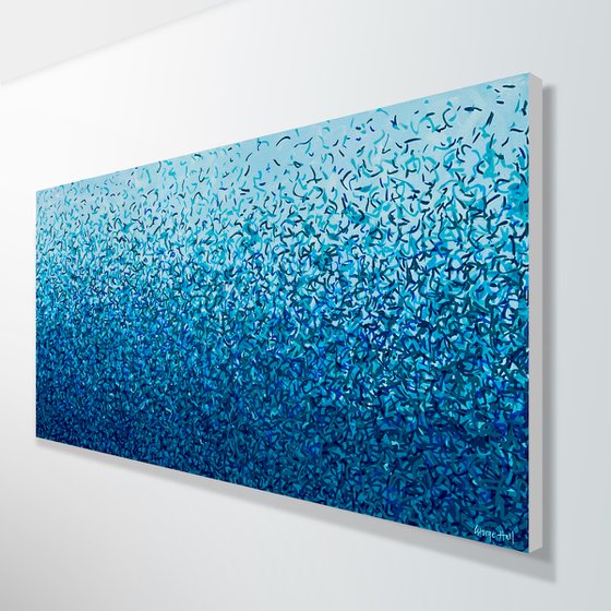 The Maroubra Water Dance 152 x 76cm acrylic on canvas