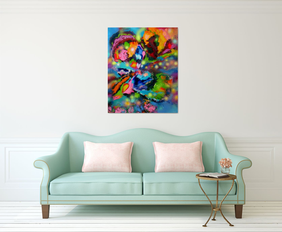 Emotions of Flowers, Large Painting