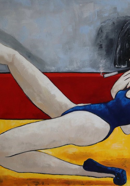 Lady in Blue by Ta Byrne