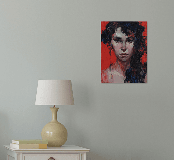 Her Gaze – Abstract Portrait