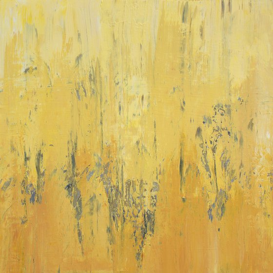 Sunshine Yellow 210108, minimalist abstract summer gold field