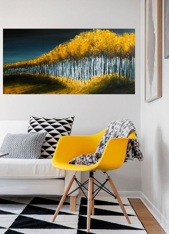 Aspens Lines- Fields and Colors Series-