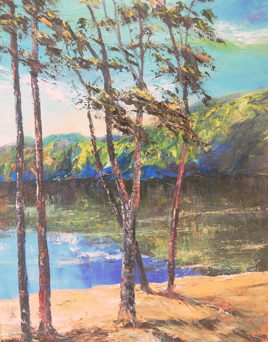 Late summer lake by Mikhail  Nikitsenka
