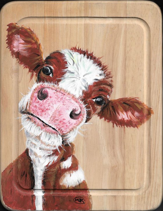 Cow on Wood