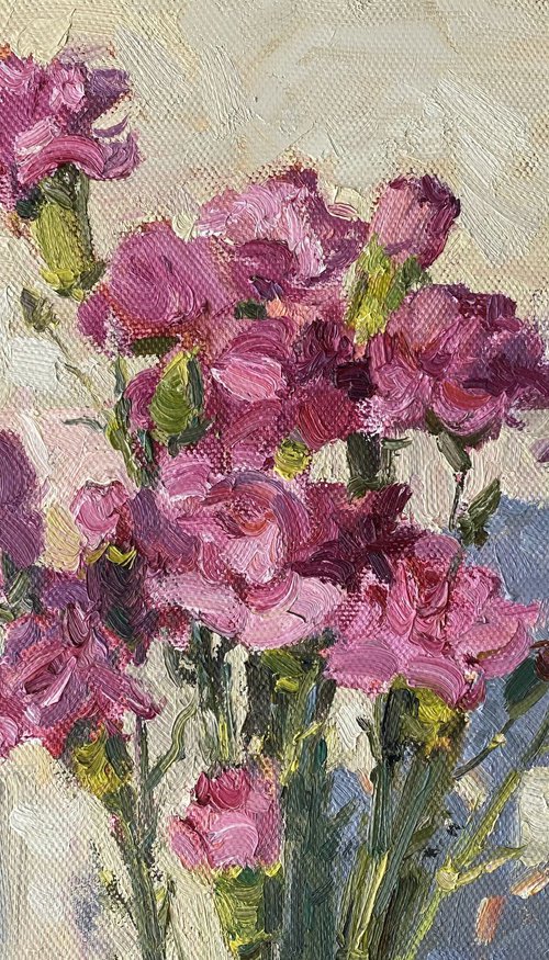 Carnations by Nataliia Nosyk
