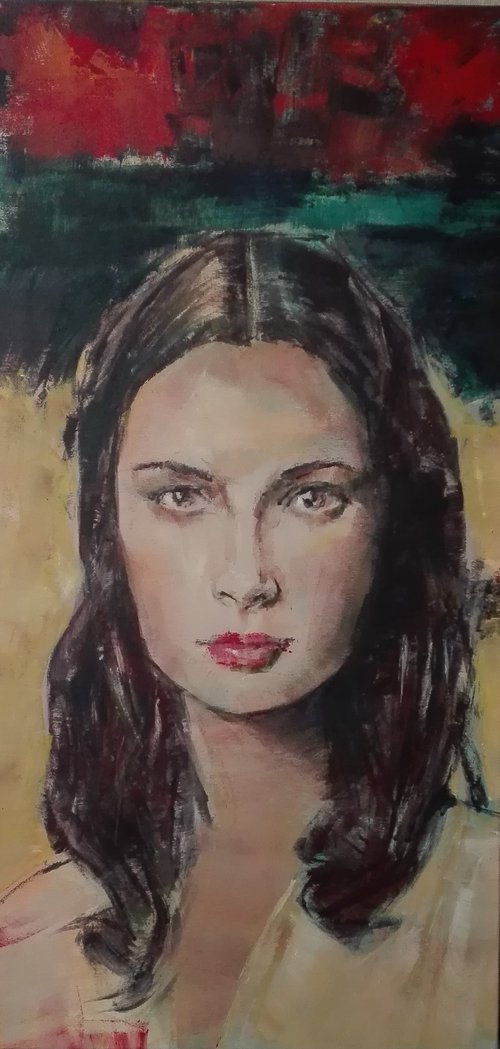 Ona portrait of a young woman by Mariusz Drabarek