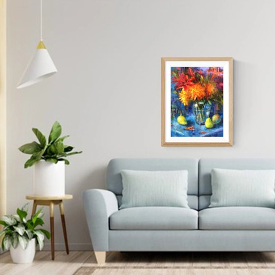 Red Dahlias