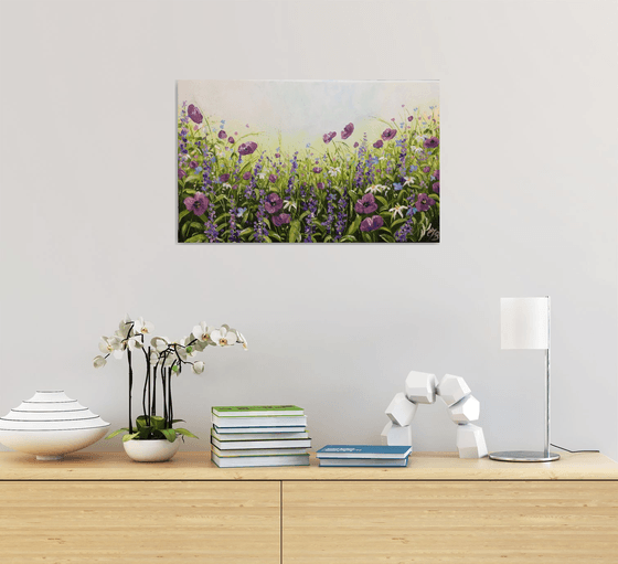 Purple Meadow (floral landscape)