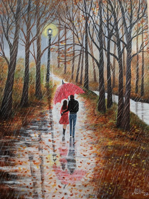 Just strolling in the rain by Anne-Marie Ellis