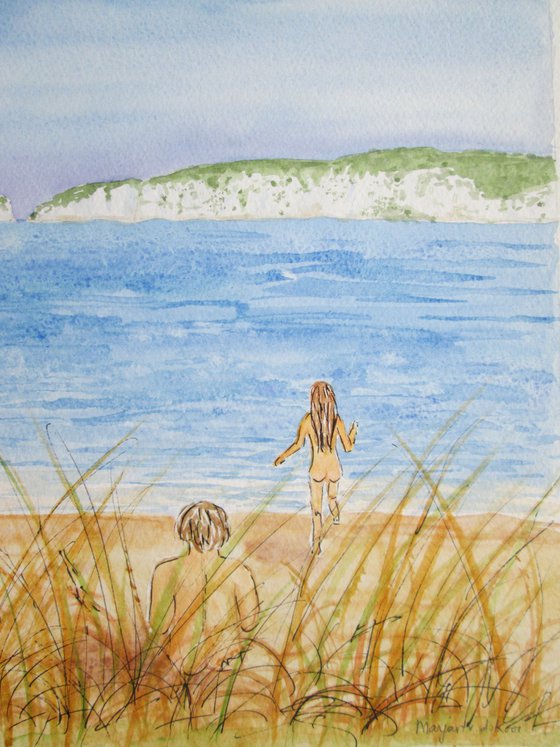 Naturalists swimming at Studland Beach