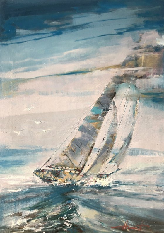 Under sail