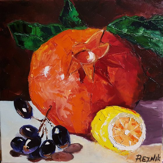 Still Life Rosh Hashanah 35*35 cm