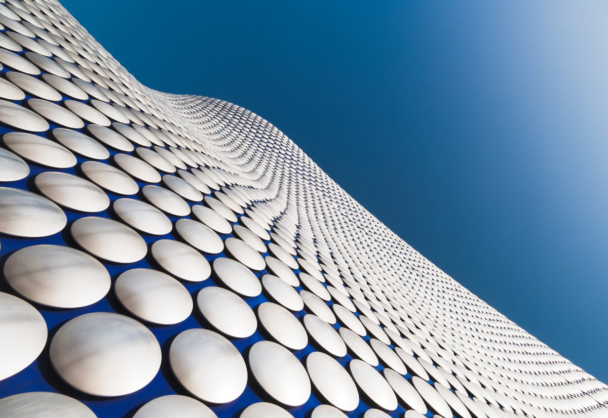 Cityscapes Photograph By Tom Hanslien, 47 X 33", Birmingham Bullring Iii, Original Artwork