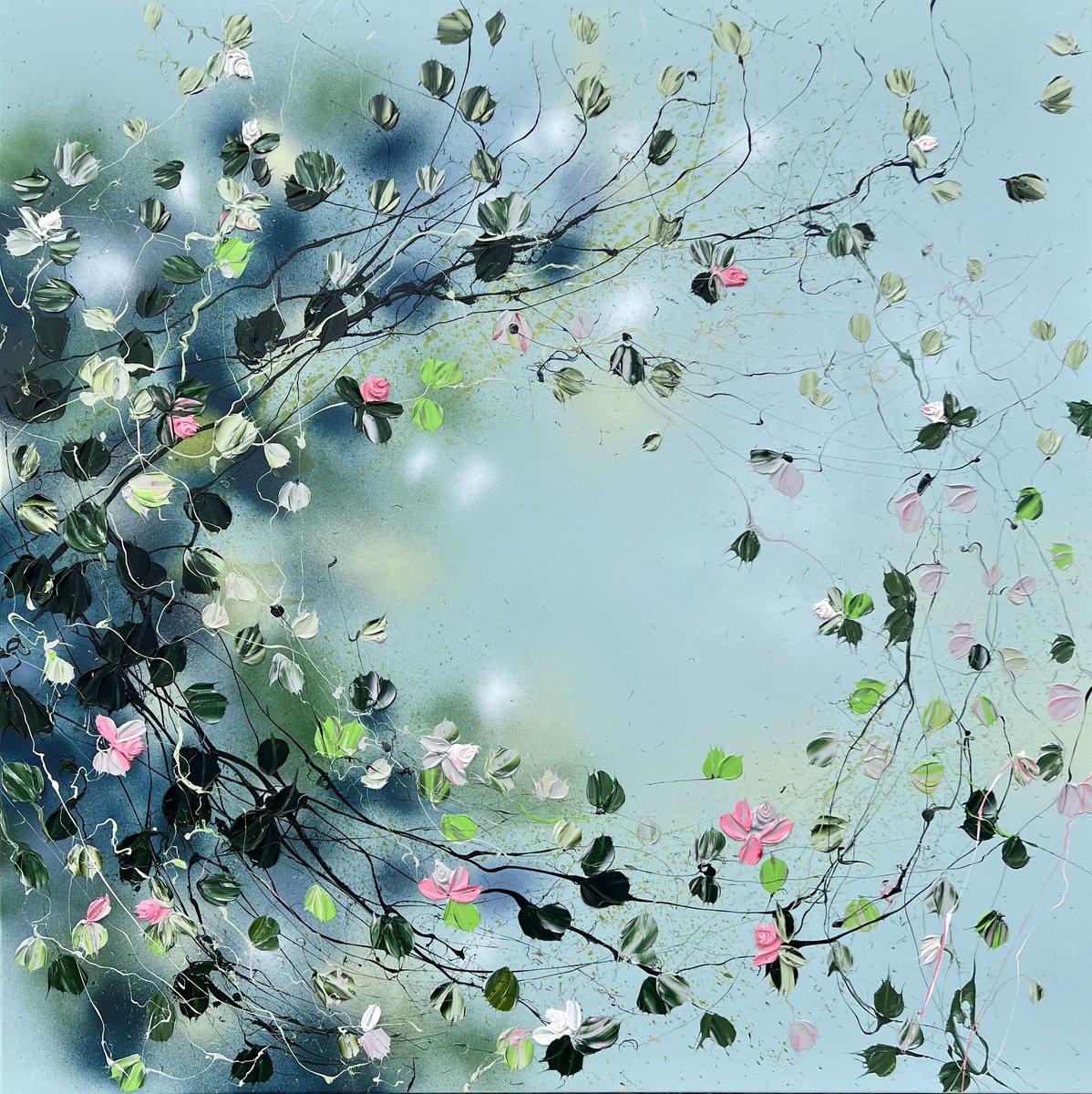 Quiet Garden Iii - ? By Anastassia Skopp, 39 X 39, Artwork For Sale On Artfinder