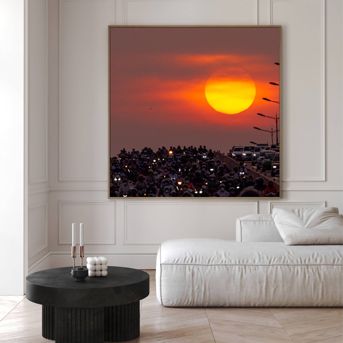 Impressionistic Photograph , Saigon Bridge By Serge Horta, 37 X 37, Artwork For Sale On Artfinder