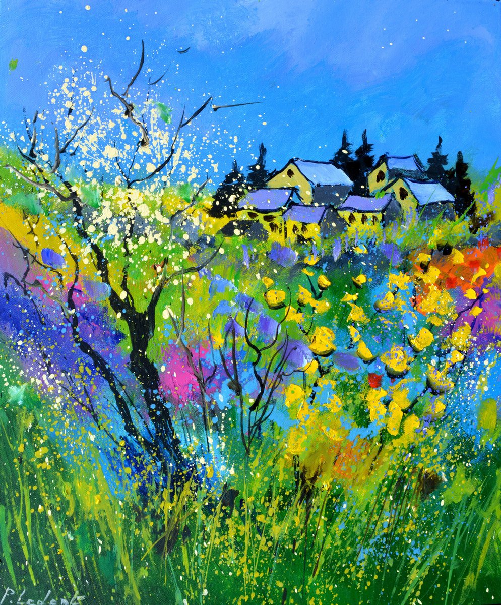 Colourful Spring By Pol Henry Ledent, 20 X 24, Artwork For Sale On Artfinder