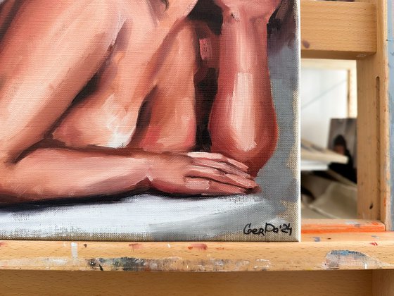 Naked - Nude Female Figure Erotic Woman Painting