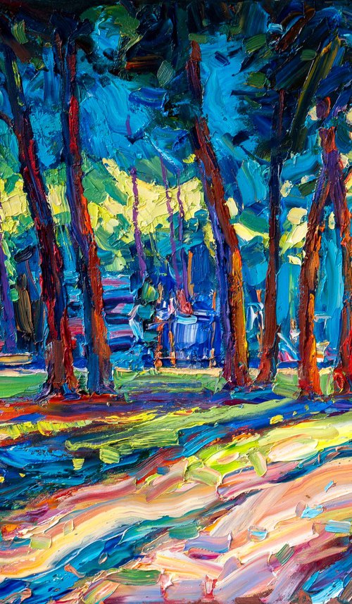 Evening Park by Vasyl Moldavchuk