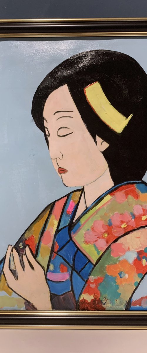 Japanese beauty. Geisha. #1 by Vita Schagen