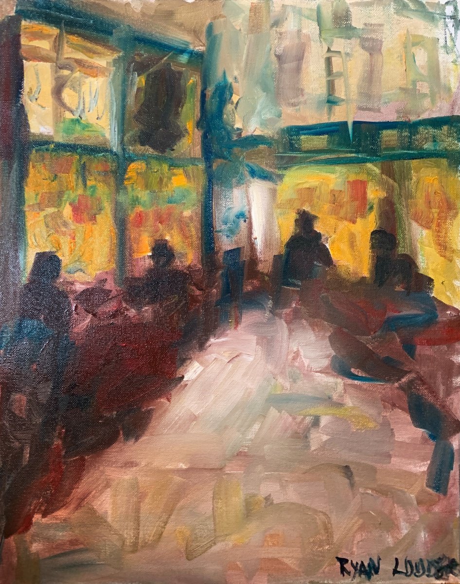 Cafe in Paris study by Ryan Louder