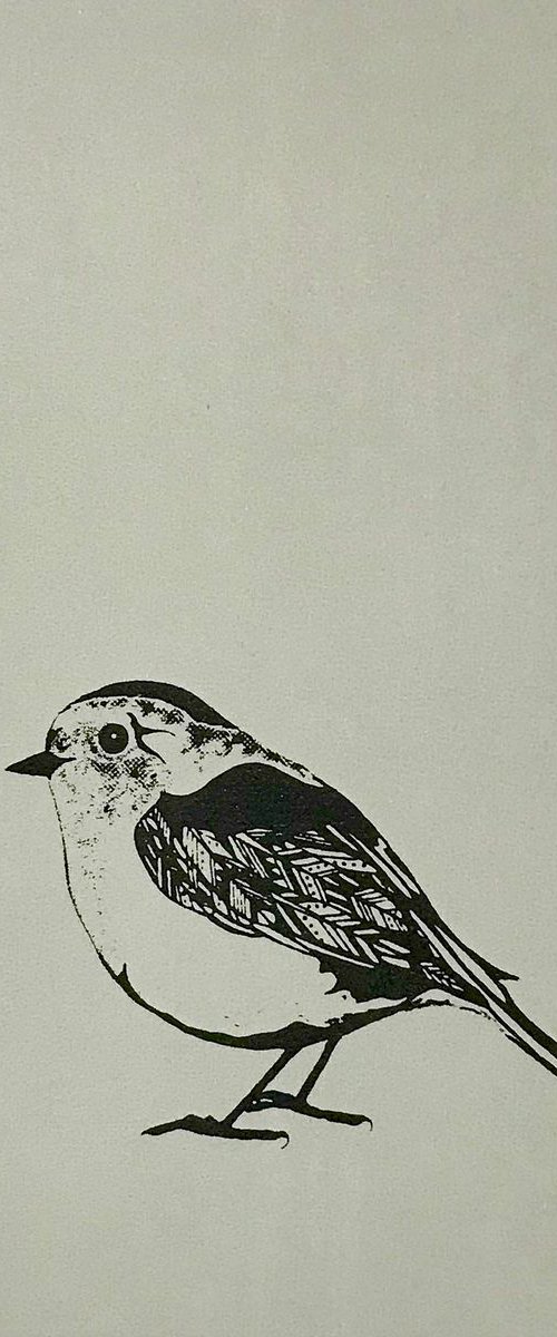 Robin screen print by Kath Edwards