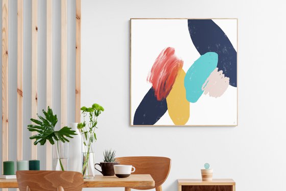 Square with bold shapes