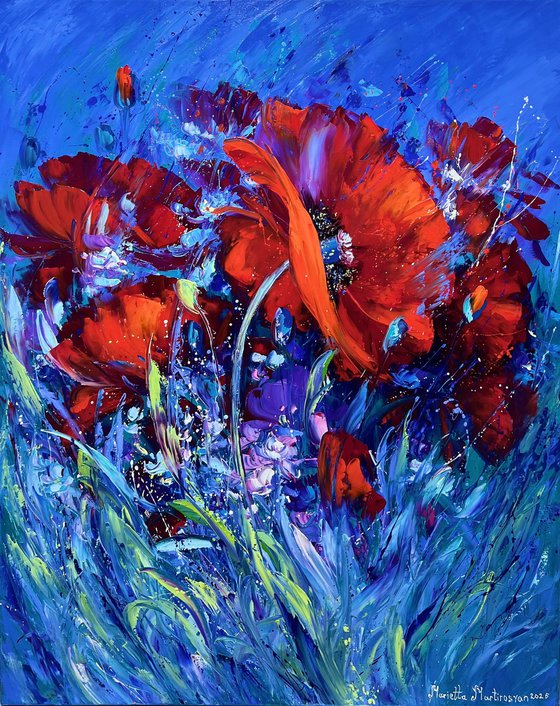 Symphony of Red and Blue