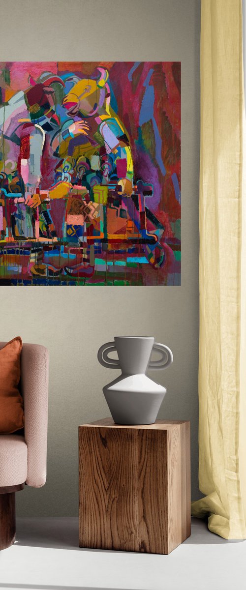 Plowing the field by Ivan Stoyanov