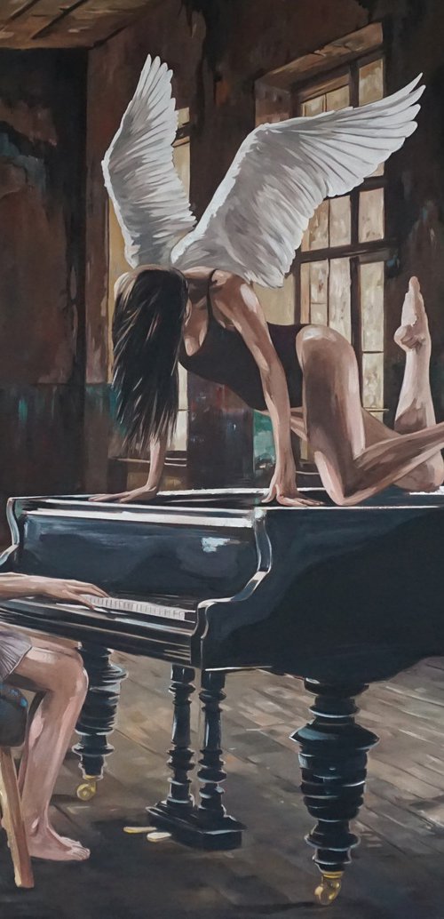 Interrupted music lesson XVI by Janusz  Orzechowski