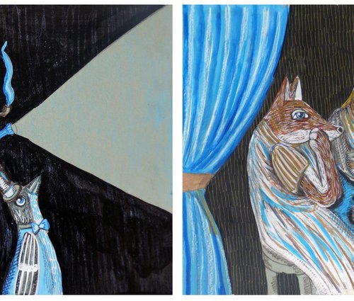 Seekers of truth (diptych) by Elizabeth Vlasova
