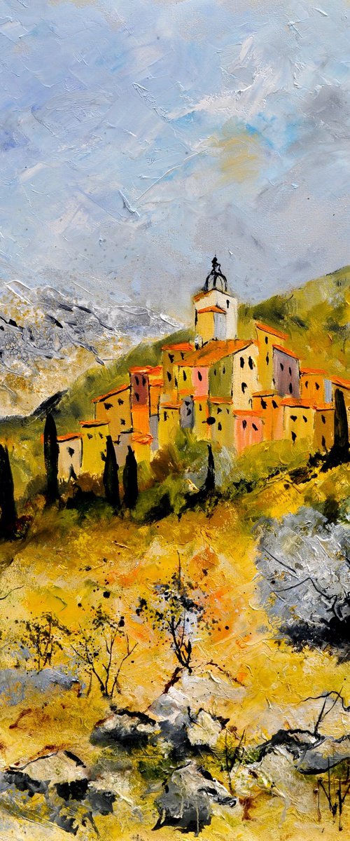 Village  in Provence 7823 by Pol Henry Ledent