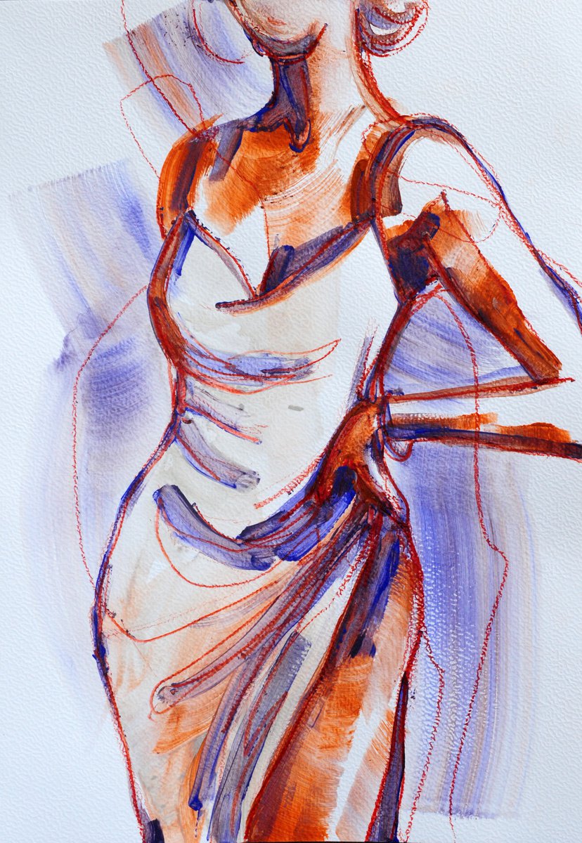 Woman Dancing Figure I by Liubov Kvashnina