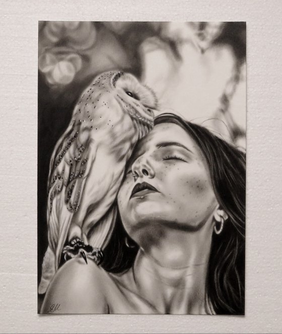 "Girl with owl"