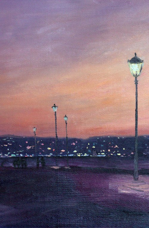 Haifa Bay Night View by OLEG KAMAEV