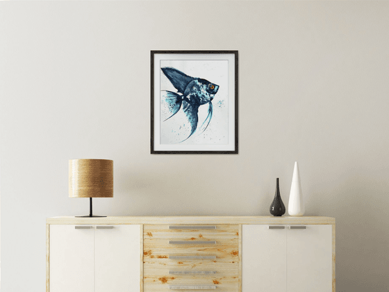 Exotic Blue Azure fish