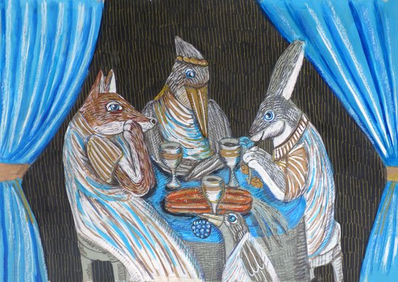 Seekers of truth (diptych)