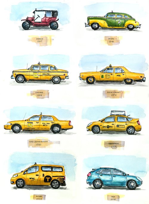 A Short History of the NYC Taxi by Peter Koval