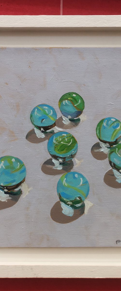 Blue Marbles by Paul Nash