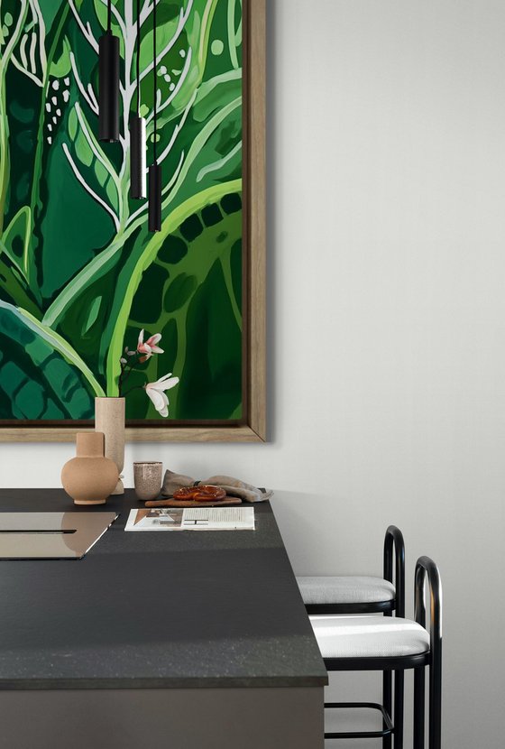 Magic Greenery #6 green painting