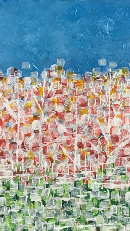 Abstract Landscape - FRAMED- CZ20030 by Carol Zsolt