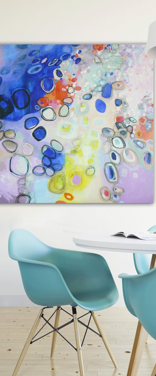 Escape (very large abstract - ready to hang) by Carolynne Coulson