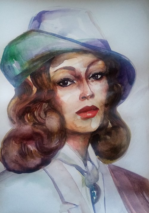 Faye Danaway 's portrait by Oxana Raduga
