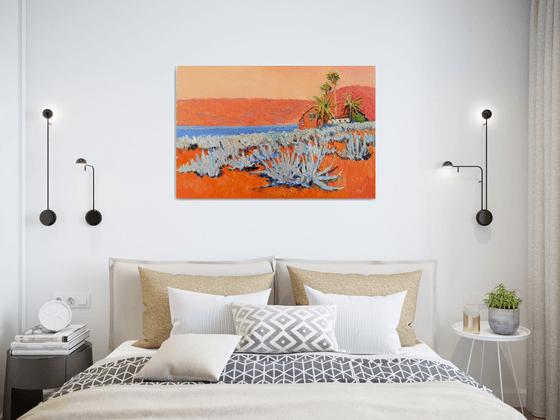 Blue Agaves. Sunny Day