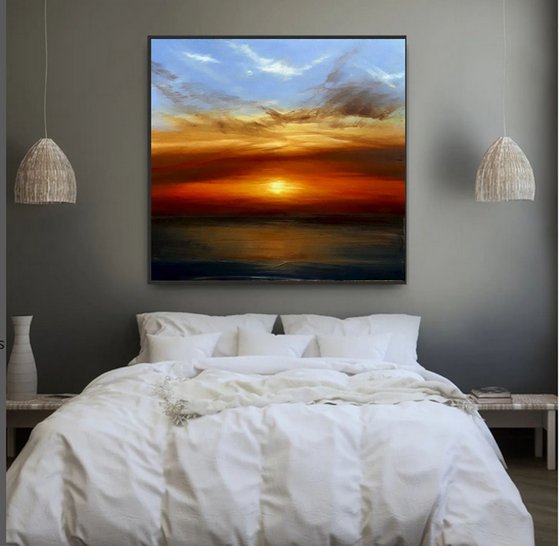 Ablazing  horizon