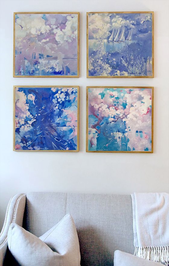 Sea. Spilled Sky. Set