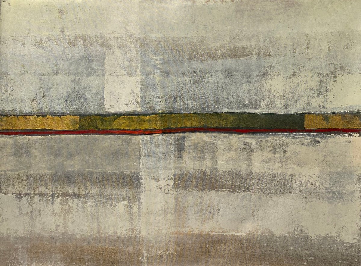 Abstract Acrylic Painting By Madhav Singh, 51 X 39", Hidden Treasure, Original Artwork