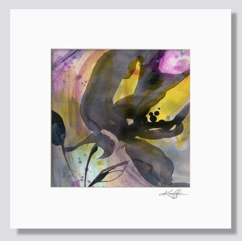 Organic Impressions 2022-p1 - Abstract Flower Painting by Kathy Morton Stanion by Kathy Morton Stanion