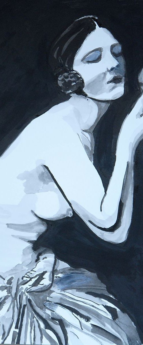 Nude  169 / 40.8 x 33 cm by Alexandra Djokic